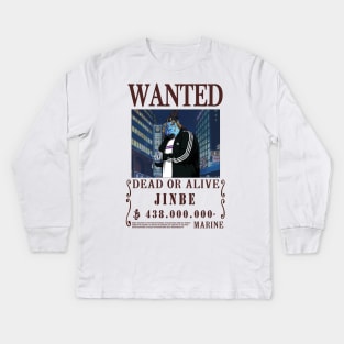 Jinbei One Piece Fashion Wanted Kids Long Sleeve T-Shirt